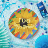 Zonnebloembewerkbaar jaar Bord op jaarbasis (Feest)