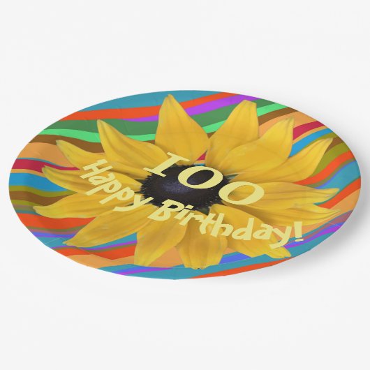 Zonnebloembewerkbaar jaar Bord op jaarbasis (Gekanteld)