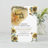 zonnebloembij | Bijendag | Willekeurige leeftijd V Kaart (Staand voorkant)