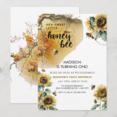 zonnebloembij | Bijendag | Willekeurige leeftijd V Kaart (Voorkant / Achterkant)