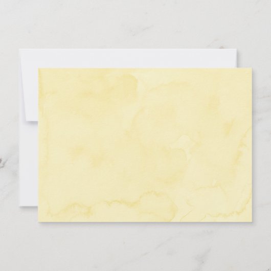 Zonnebloembijen Baby shower Bedankkaart (Achterkant)