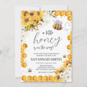 Zonnebloembijen Baby shower Kaart (Voorkant)