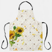 Zonnebloembijenkop Honeycomb Golden Honey Schort (Voorkant)