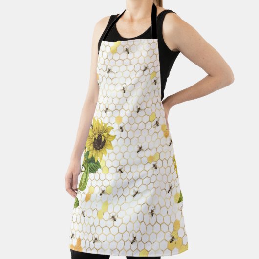 Zonnebloembijenkop Honeycomb Golden Honey Schort (Insitu)