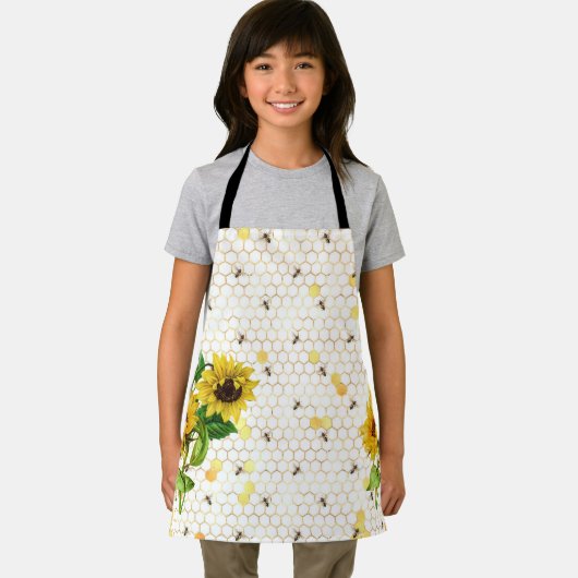 Zonnebloembijenkop Honeycomb Golden Honey Schort (Insitu)