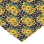 Zonnebloembijenkop Honeycomb Golden Korte Tafelloper (Hoek)