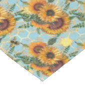 Zonnebloembijenkop Honeycomb Golden Tafelkleed (Gekanteld)