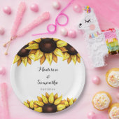 Zonnebloembindpapier Bord Waterverf (Feest)