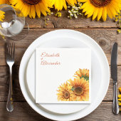 Zonnebloembindpapier Servet