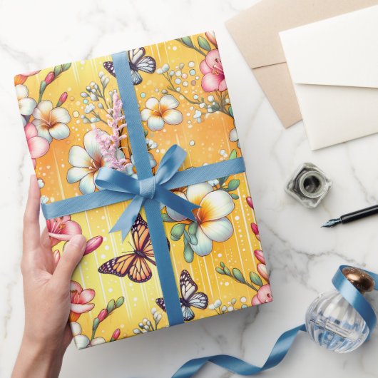 Zonnebloemblaadjes Cadeaupapier (Geschenken)