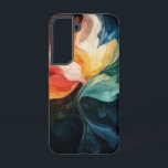 zonnebloemblaadjes samsung galaxy hoesje<br><div class="desc">Kleuruitbarstingen die lijken op zonnevlammen tussen bloemblaadjes.</div>
