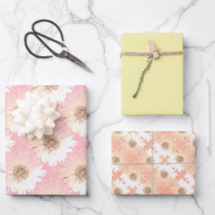 Zonnebloembladen voor zonnebloemwrakken inpakpapier vel