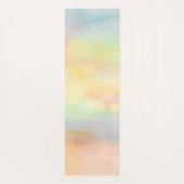 Zonnebloembladeren met persoonlijke Waterverf Yogamat (Achterkant)