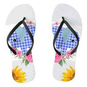 Zonnebloemblauw Elephant Florence Teenslippers