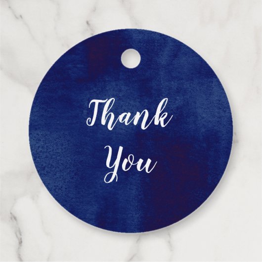 Zonnebloemblauw Floral Dank u Vrijgezellenfeest Bedankjes Labels (Achterkant)