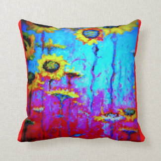 Zonnebloemblauw Moonlight Mystic Pillow door Sharl Kussen