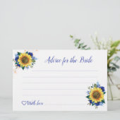 Zonnebloemblauw Roos Licht Vrijgezellenfeest Advie (Staand voorkant)