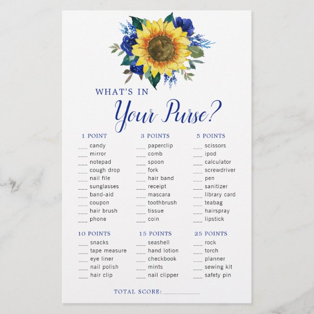 Zonnebloemblauw Vrijgezellenfeest met paars (Voorkant)