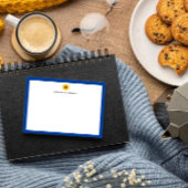 Zonnebloemblauwe rand Speciaal bedankt