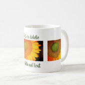 Zonnebloembloem Aangepaste fotografie Koffiemok (Voorkant rechts)