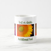 Zonnebloembloem Aangepaste fotografie Koffiemok (Center)
