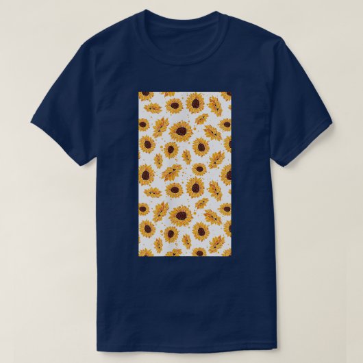 Zonnebloembloem T-shirt (Design voorkant)