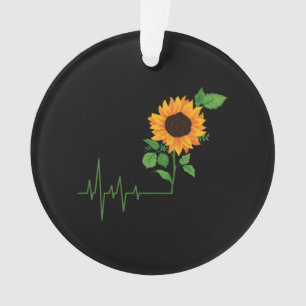 Zonnebloembloempitten Ornament