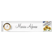 Zonnebloemboardbord Naambordje (Voorkant)