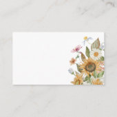 Zonnebloemboeken voor Baby Informatiekaartje (Achterkant)