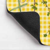 Zonnebloemboeket op Gingham Muismat (Hoek)