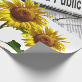 Zonnebloemboekjes met matte pakken papier (Hoek)