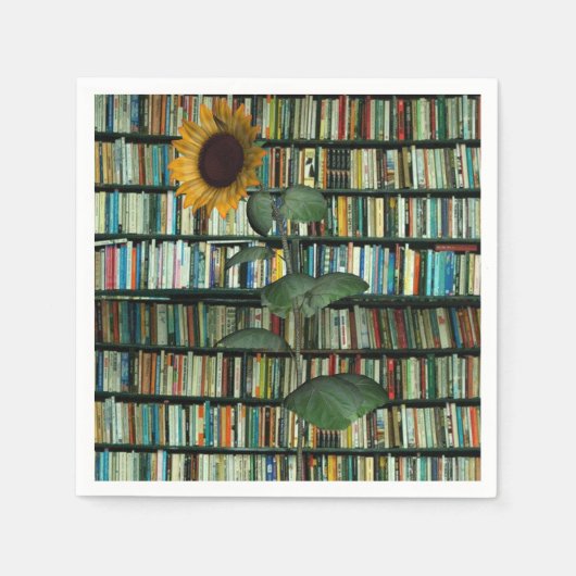 Zonnebloemboekpapier servetten (Voorkant)
