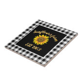 Zonnebloemboerderij  tegeltje (Zijkant)