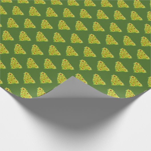 Zonnebloemboom Cadeaupapier (Hoek)