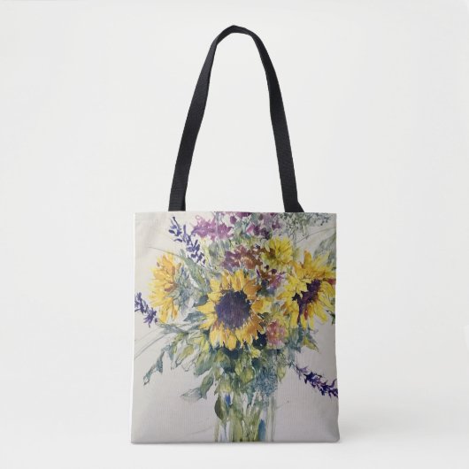 Zonnebloembouquet Tote Bag (Voorkant)