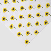 Zonnebloembride herfst Weddenschap Tissuepapier (Detail)