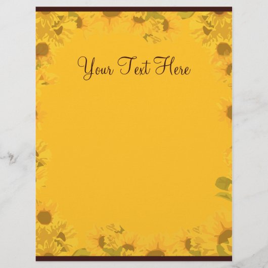 Zonnebloembrief (Voorkant)