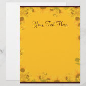 Zonnebloembrief (Voorkant / Achterkant)