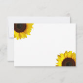 Zonnebloembruiloft RSVP Kaartje (Achterkant)