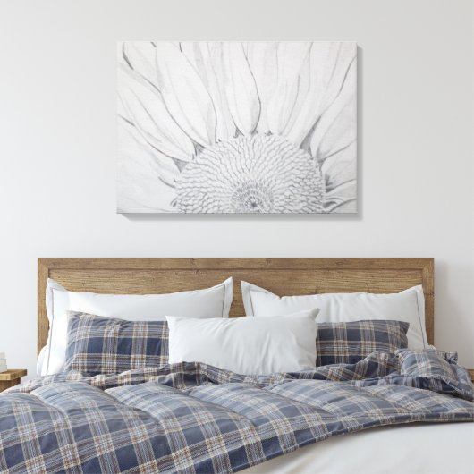 Zonnebloemcanvas afdrukken (Insitu (Slaapkamer))