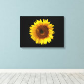 Zonnebloemcanvas afdrukken (Insitu (Houten vloer))