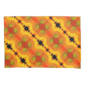 Zonnebloemcentrum omhoog Sluiten Abstracte Florenc Kussensloop (Voorkant)