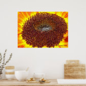 Zonnebloemcentrum Poster (Keuken)