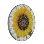 Zonnebloemdartboard Dartbord (Voorkant Links)