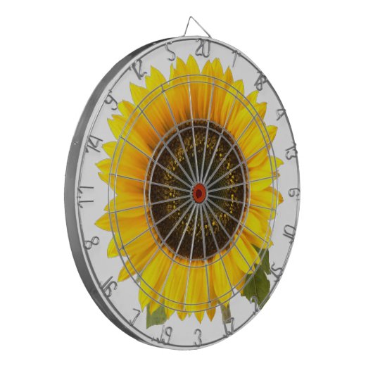 Zonnebloemdartboard Dartbord (Voorkant Links)