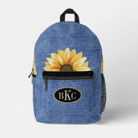 Zonnebloemdenim monogram