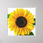 Zonnebloemdeur Canvas Afdruk (Voorkant)