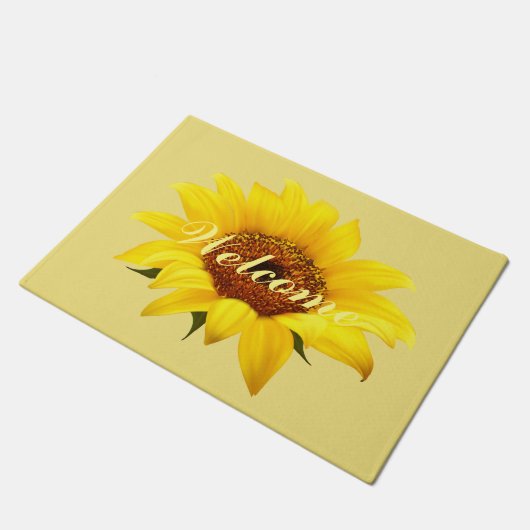 Zonnebloemdeurmat Deurmat (Schuin)