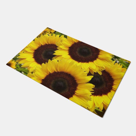 Zonnebloemdeurmat Deurmat (Schuin)