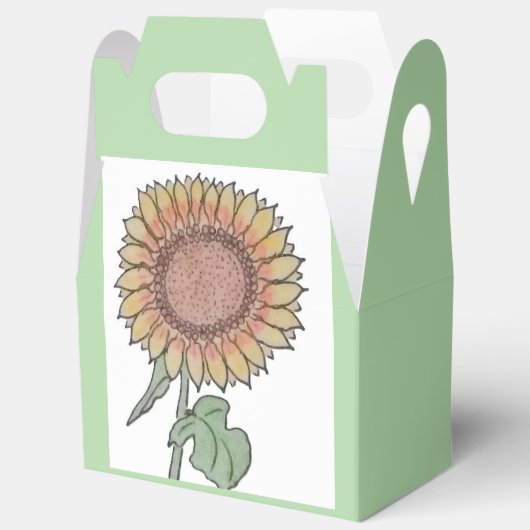 Zonnebloemdoos Bedankdoosjes (Open)